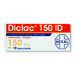 DICLAC 150 ID ( DICLOFENAC SODIUM ) 10 RETARD TABLETS